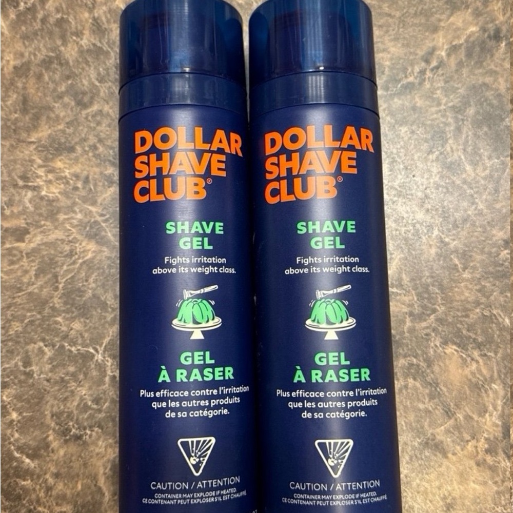 (Lot Of 2) Dollar Shave Club Shave Gel Shea Butter &Aloe Sensitive Skin 6.7 oz